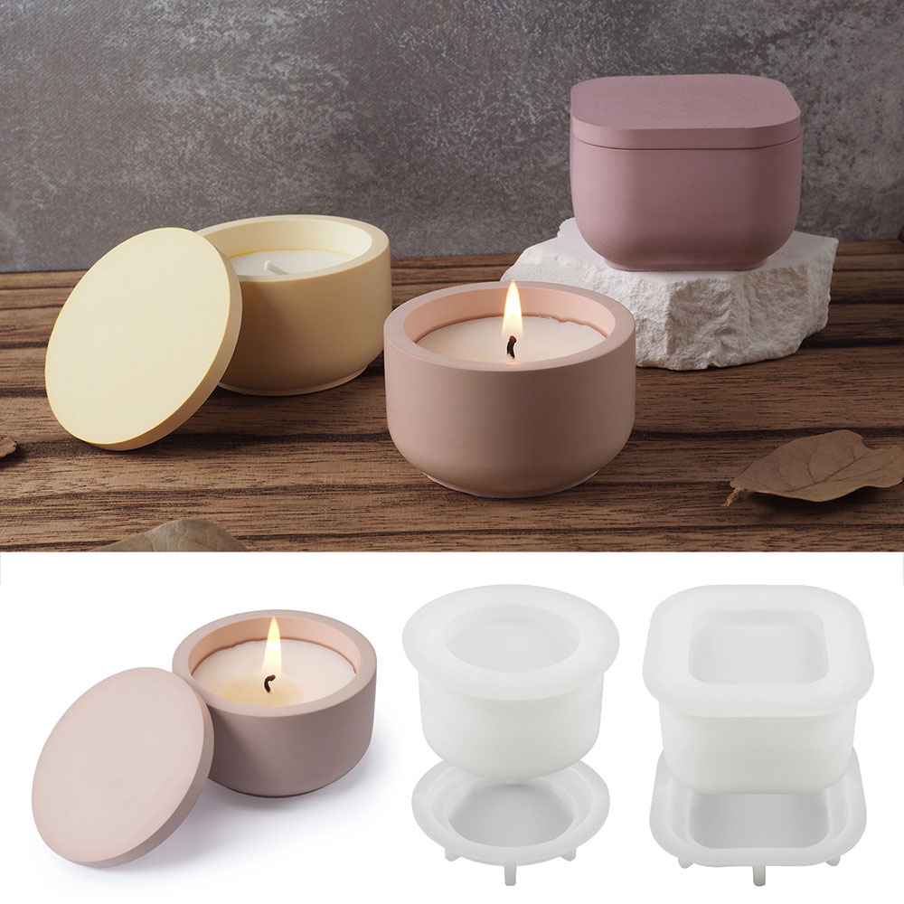 Round Storage Box Silicone Mol - Ceramic Candle Vessel avis et prix