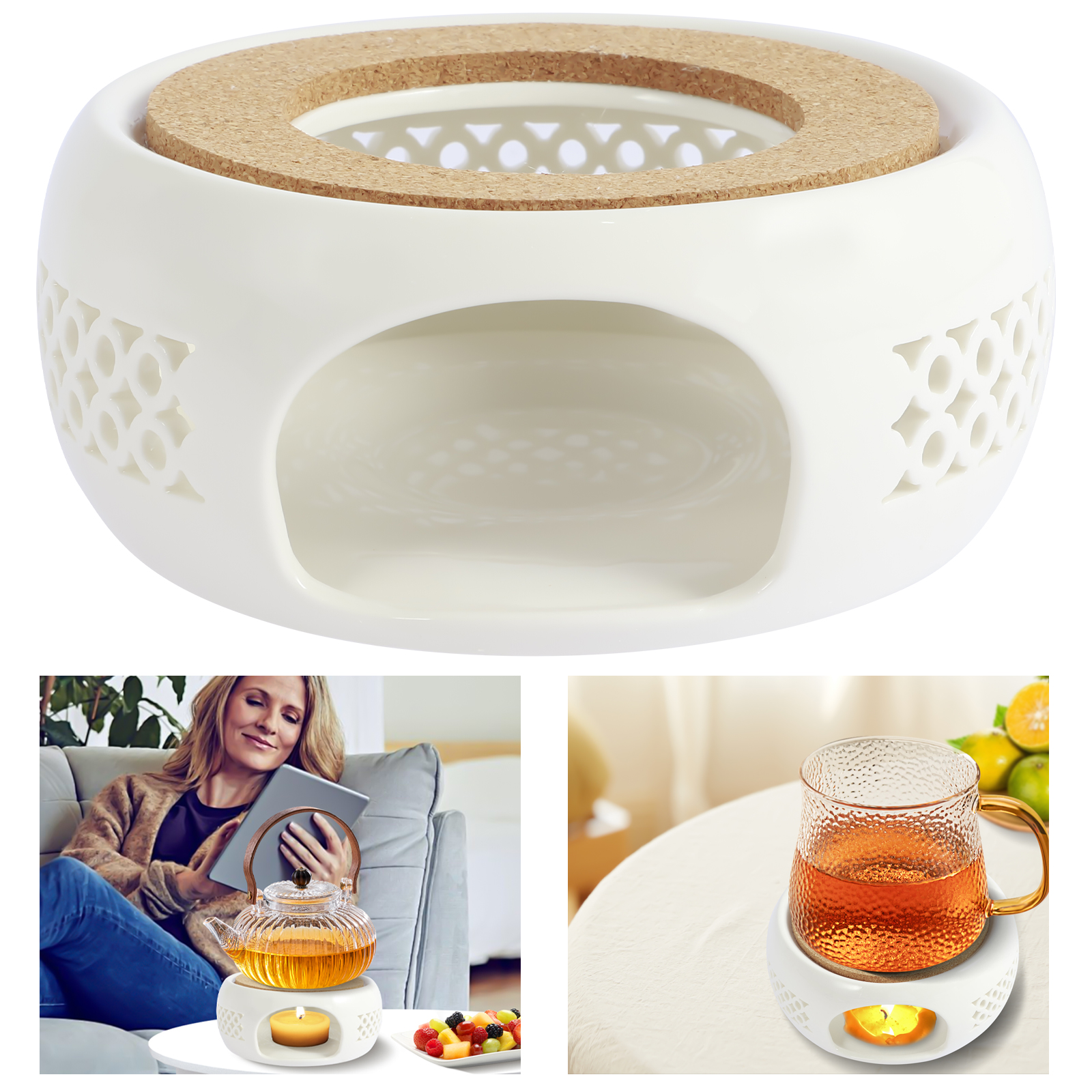 Ceramic Teapot Warmer Holder B - Ceramic Candle Vessel avis et prix