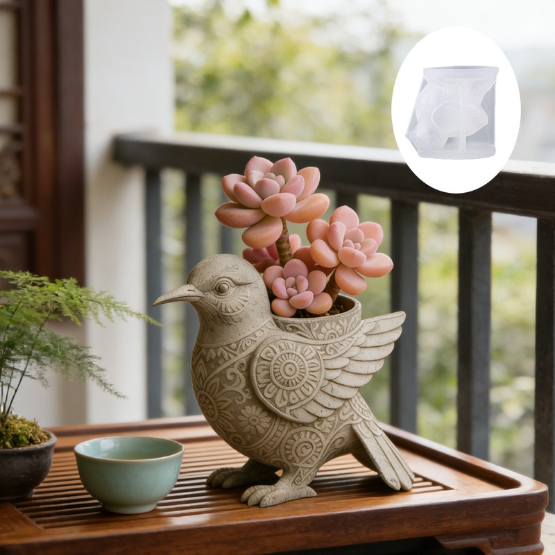 3D Bird Silicone Mold for Ceme - Ceramic Candle Vessel avis et prix