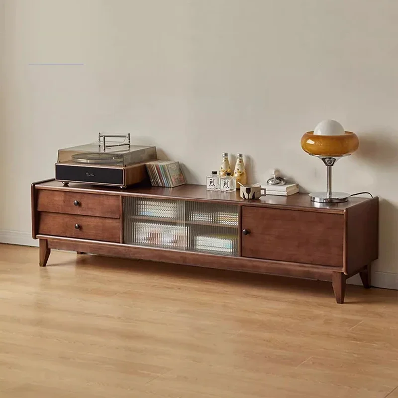 Transparent Wooden Tv Table Bi - Interior Design Tv Room avis et prix