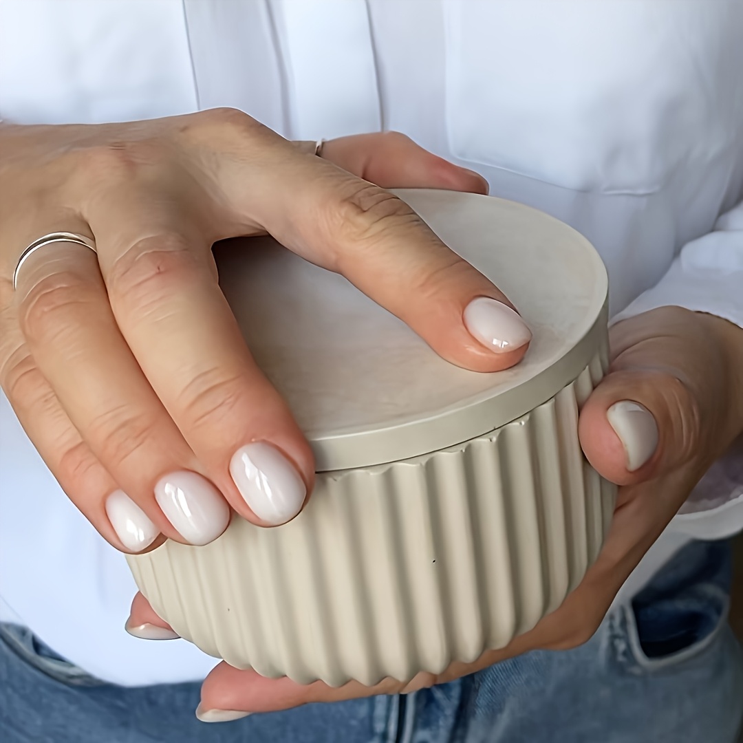 Resin Mold 4pcs (Jar + Lid) St - Ceramic Candle Vessel avis et prix