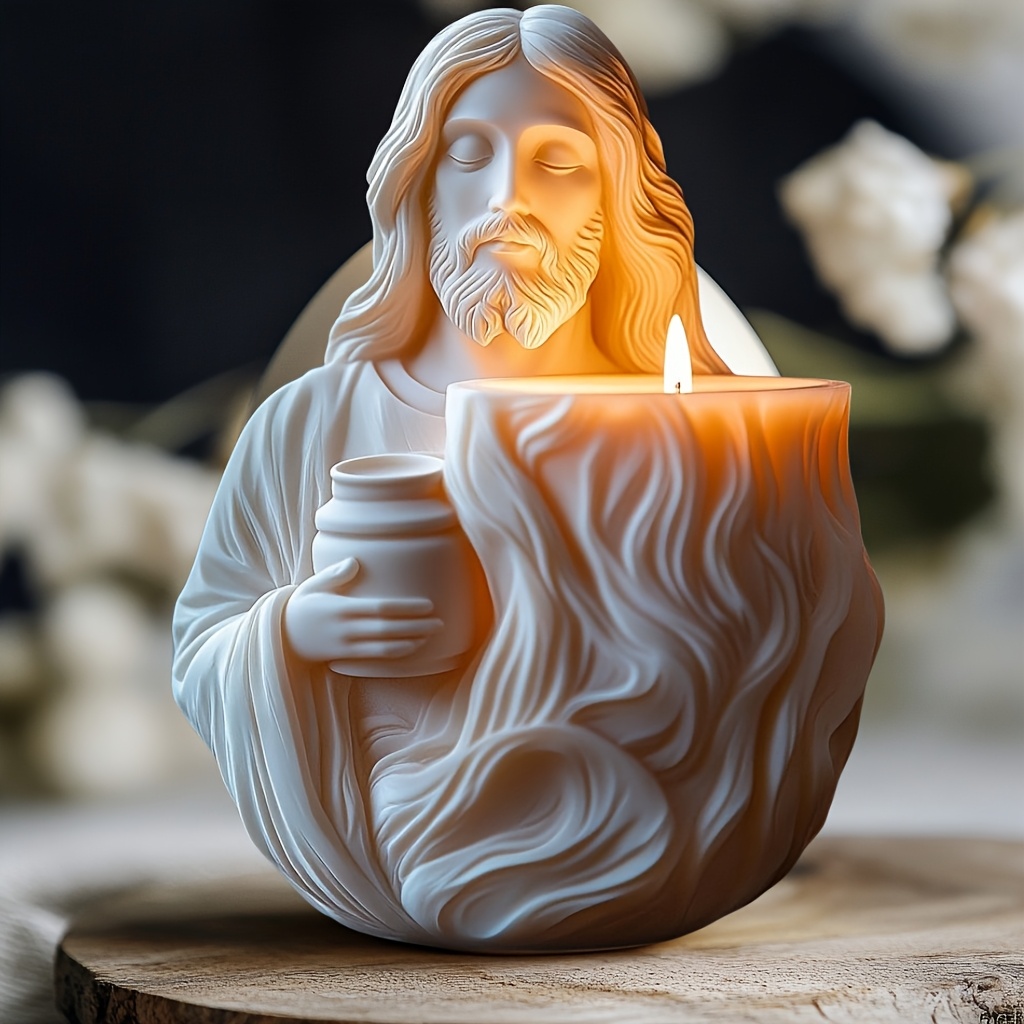New Jesus Flower pot succulent - Ceramic Candle Vessel avis et prix