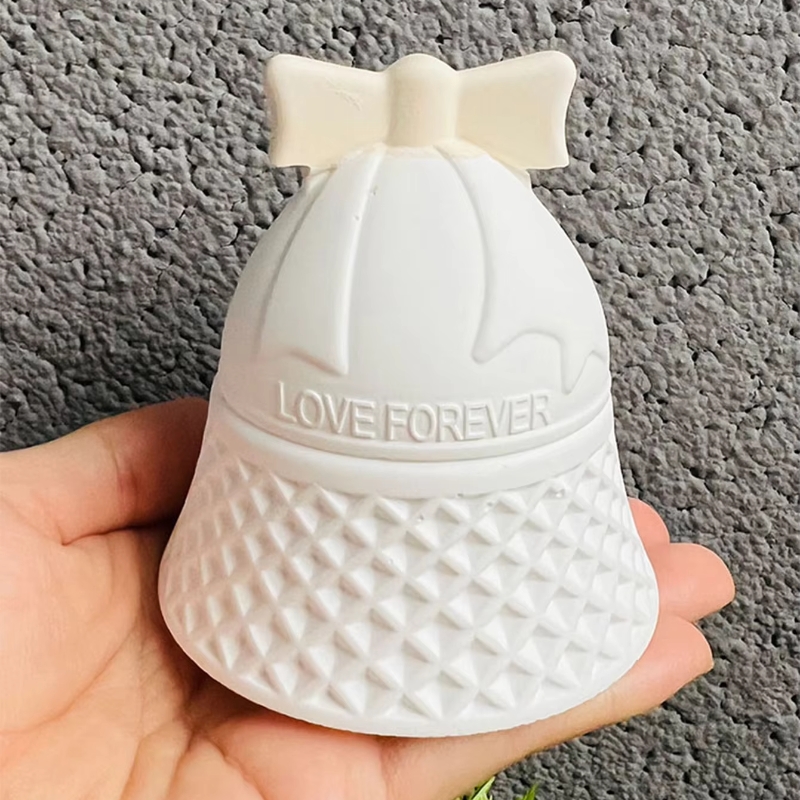 Christmas Bell Shaped Silicone - Ceramic Candle Vessel avis et prix