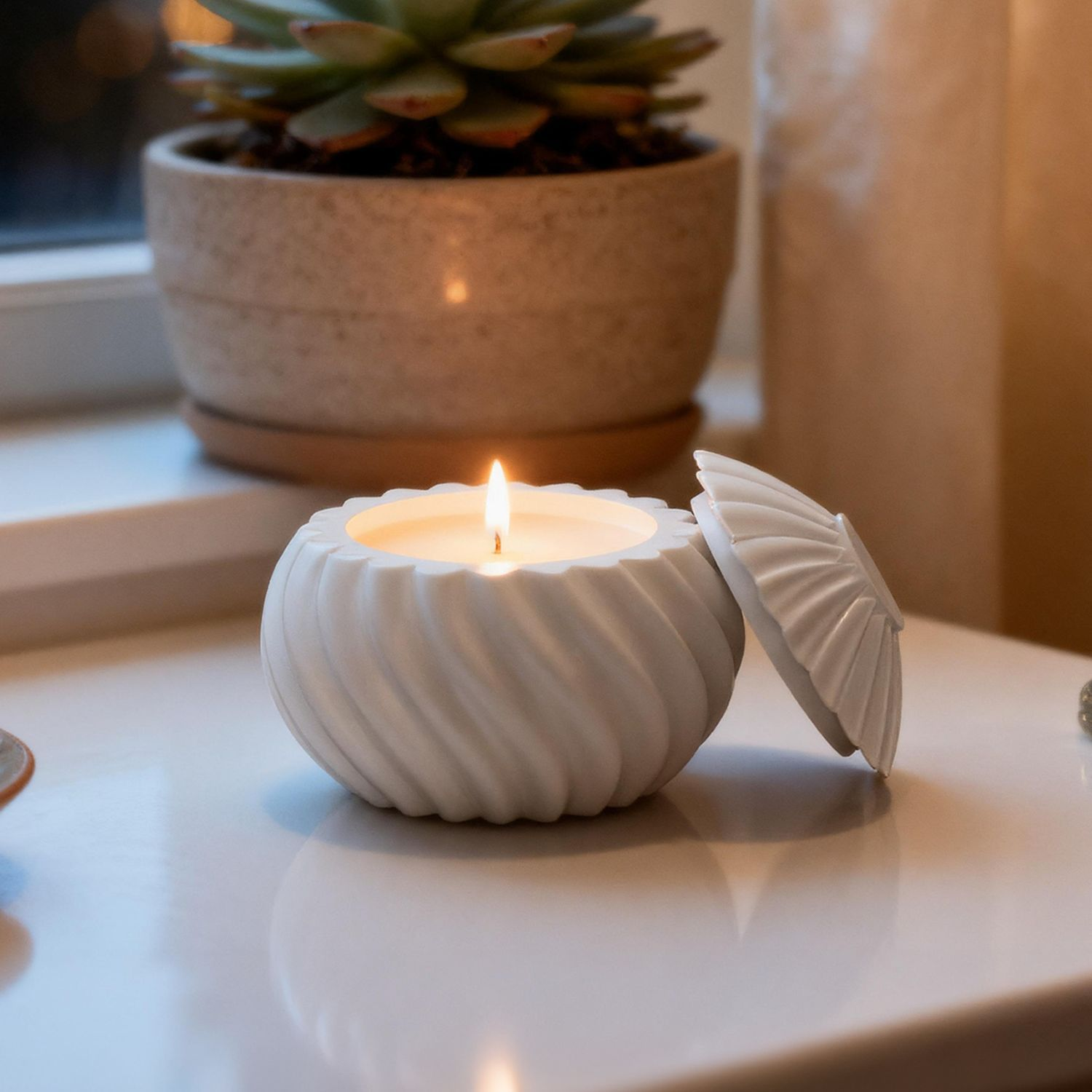 DIY Spiral Pearlescent Candle  - Ceramic Candle Vessel avis et prix