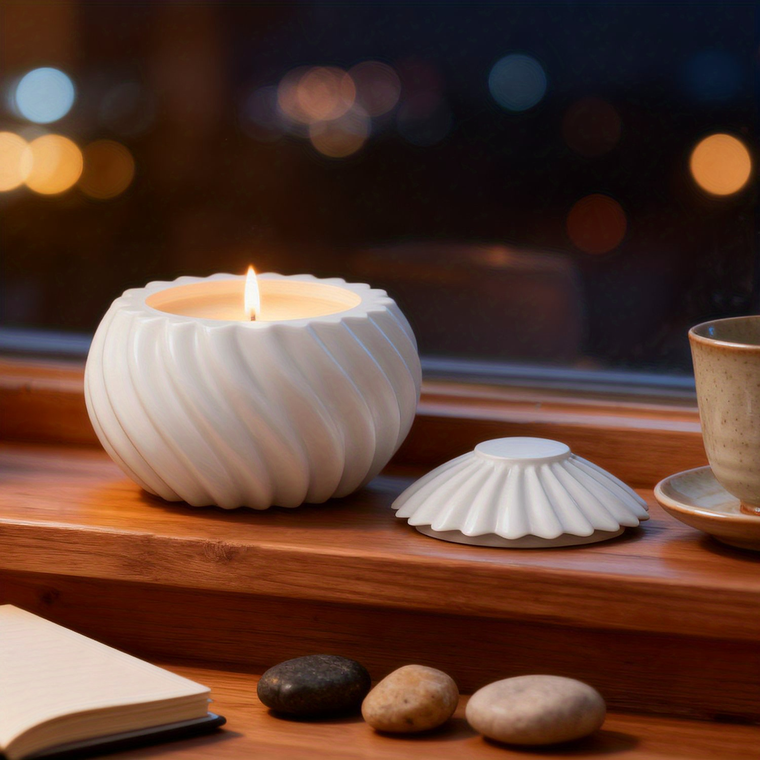 DIY Spiral Pearlescent Candle  - Ceramic Candle Vessel avis et prix