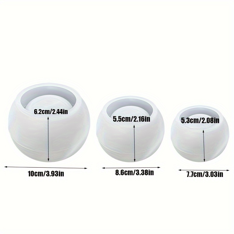 3pcs-Round Flower Pot Silicone - Ceramic Candle Vessel avis et prix