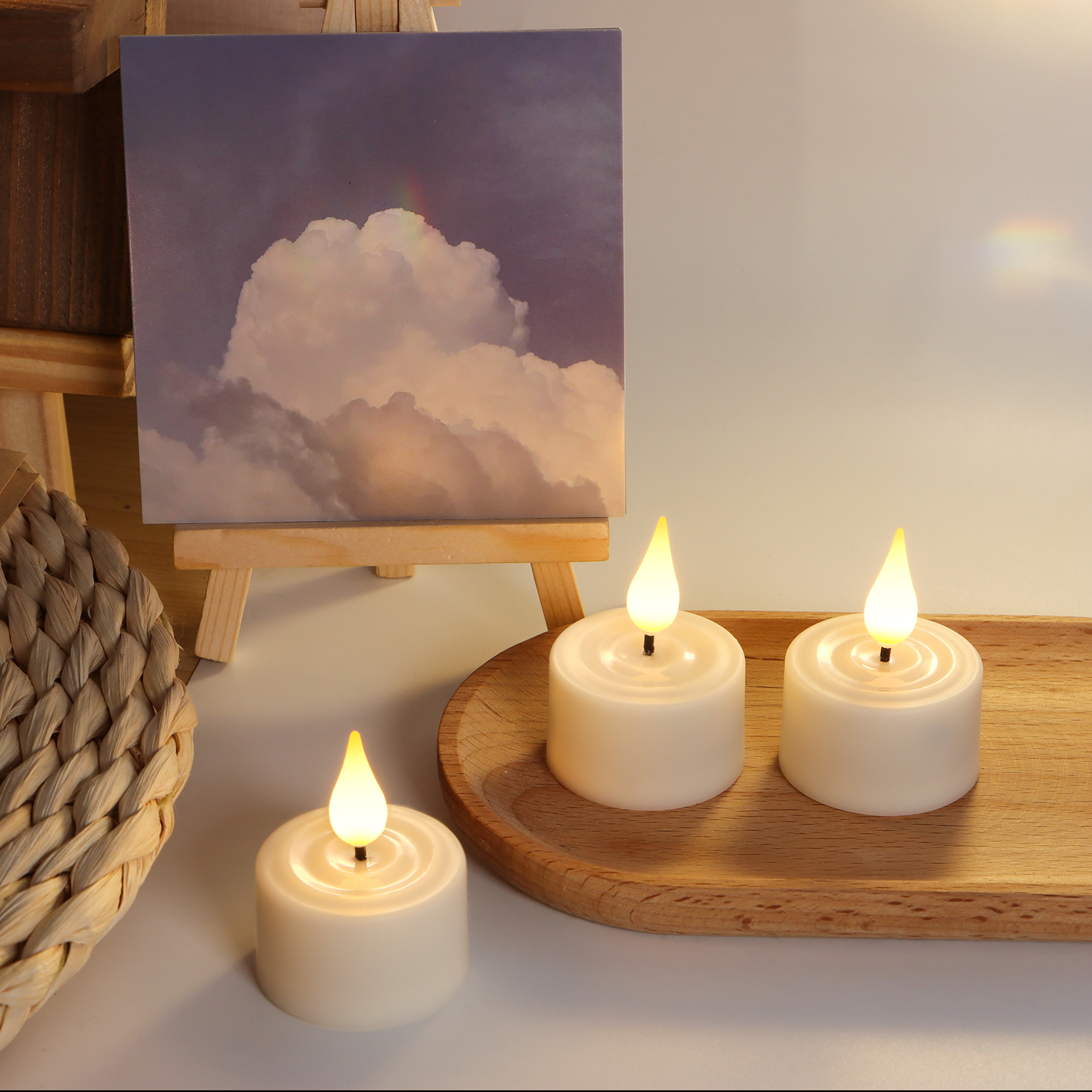 LED Candle Light Rechargeable  - Ceramic Candle Vessel avis et prix