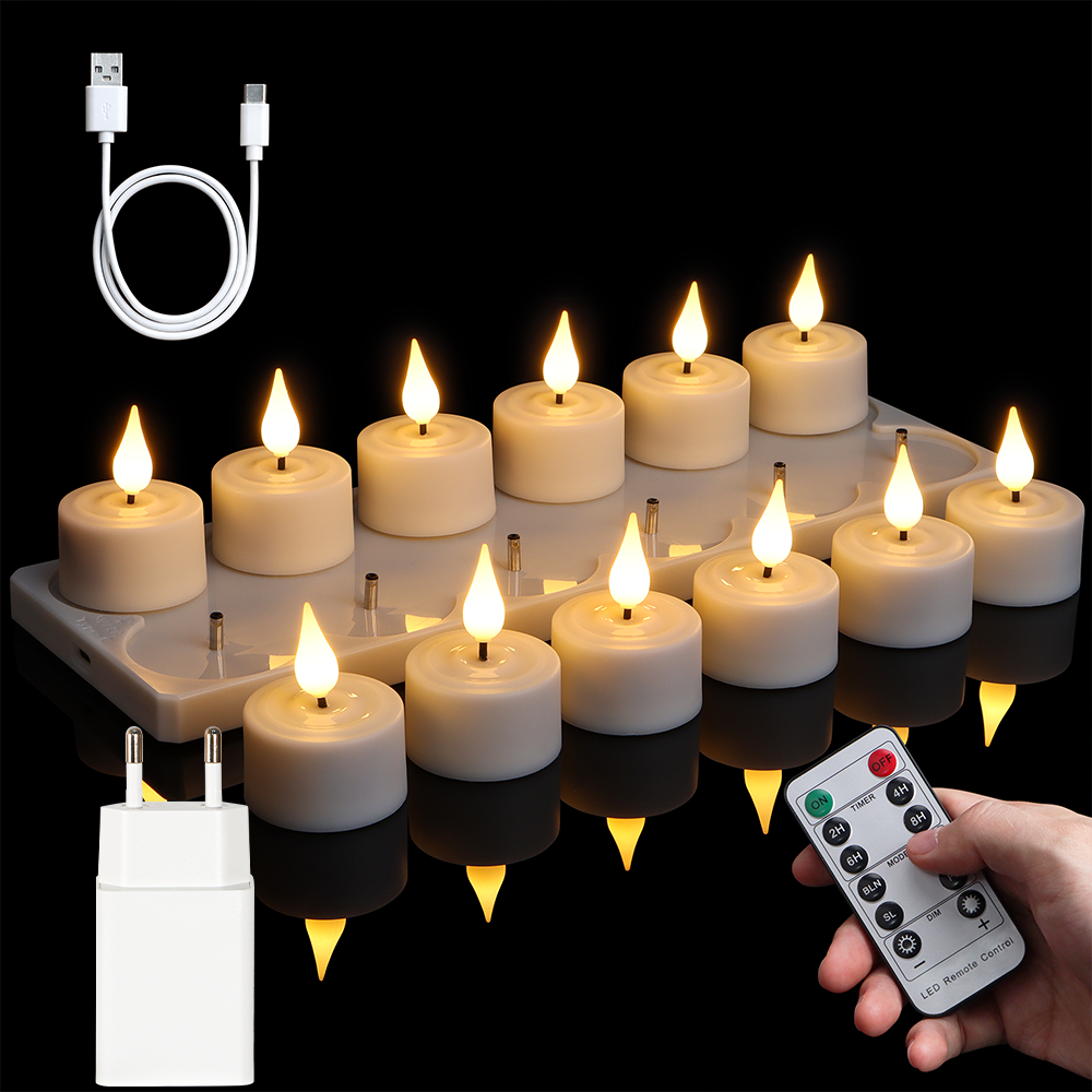 LED Candle Light Rechargeable  - Ceramic Candle Vessel avis et prix